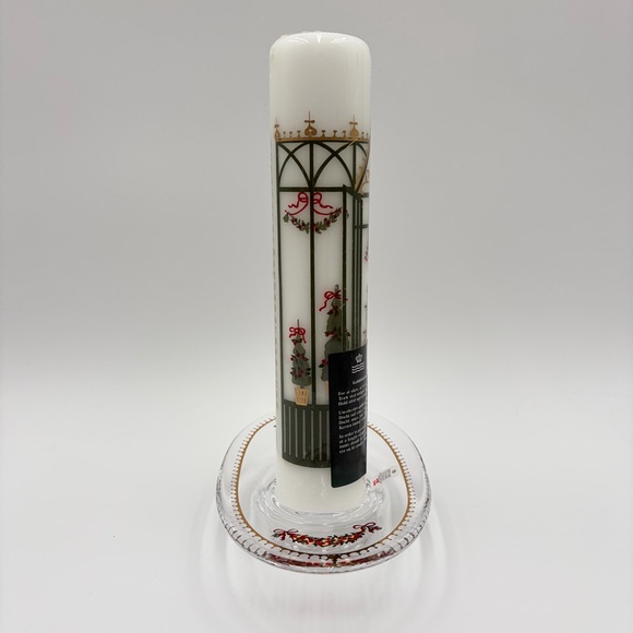 Vintage 1999 Royal Copenhagen Holmegaard Christmas Advent Candle Glass Holder - Picture 2 of 15